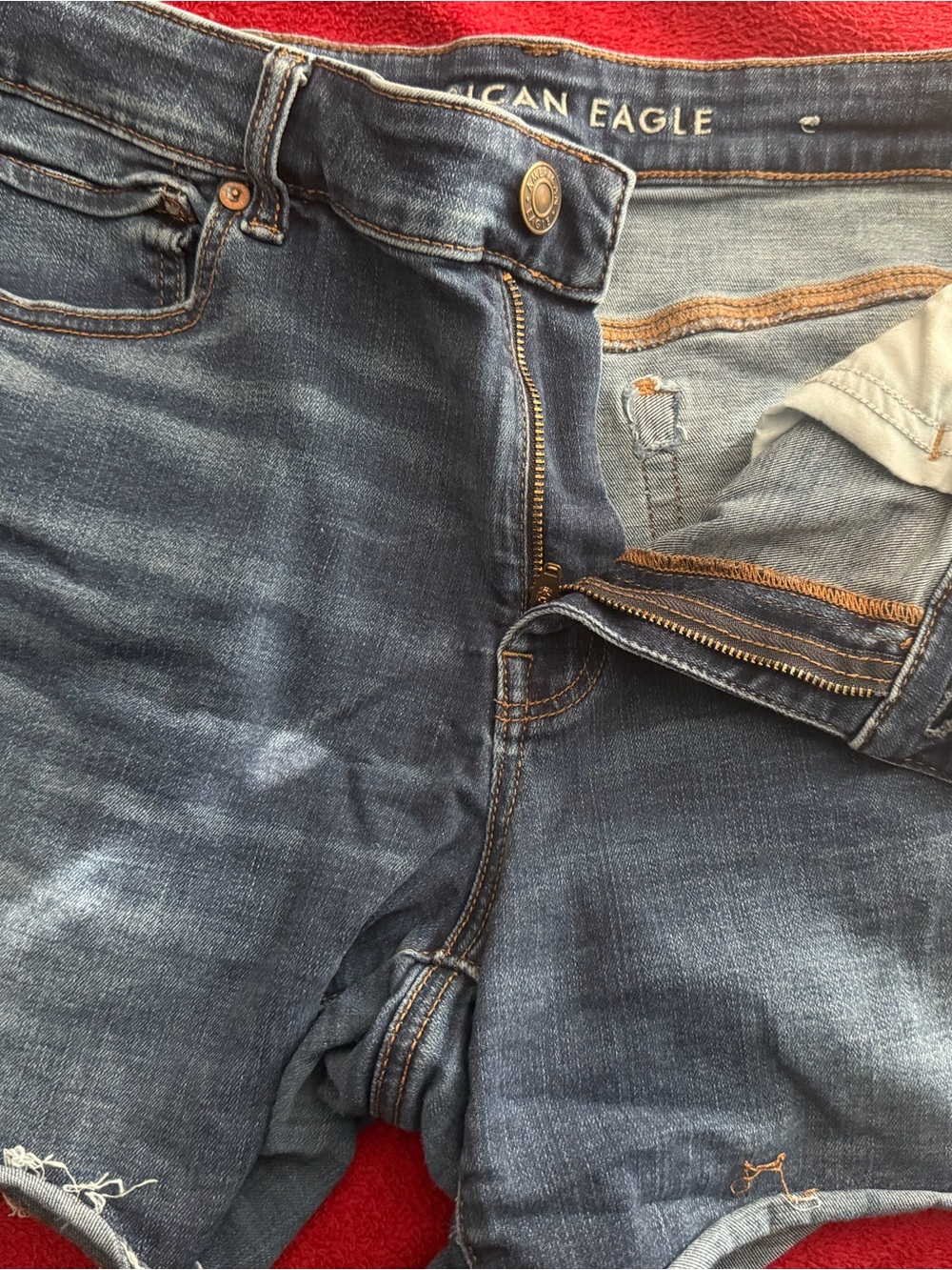 American Eagle Outfitters midi Blue Denim Jeans